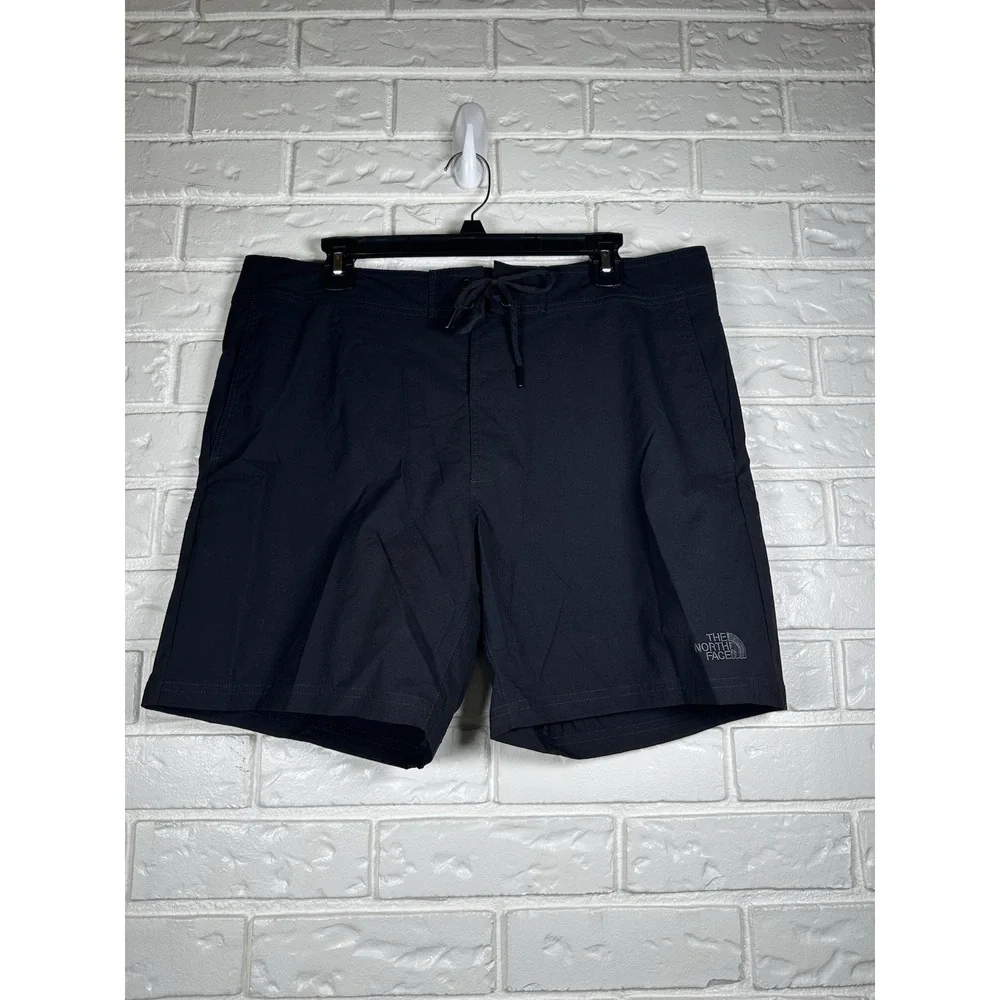 The‎ North Face Board Shorts Mens Size 36 Classic V Black Nylon Lightweight